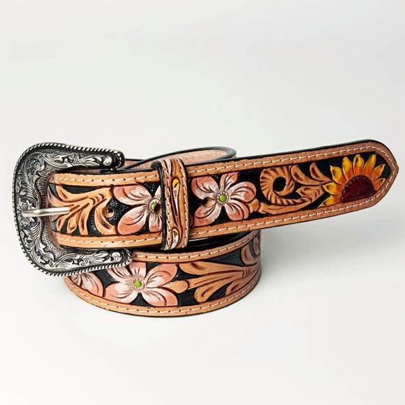 AMERICAN DARLING Accessories - NEW AMERICAN DARLING women's beautifully hand tooled genuine belt in sunflower b